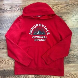 Aeropostale Red Graphic Hoodie